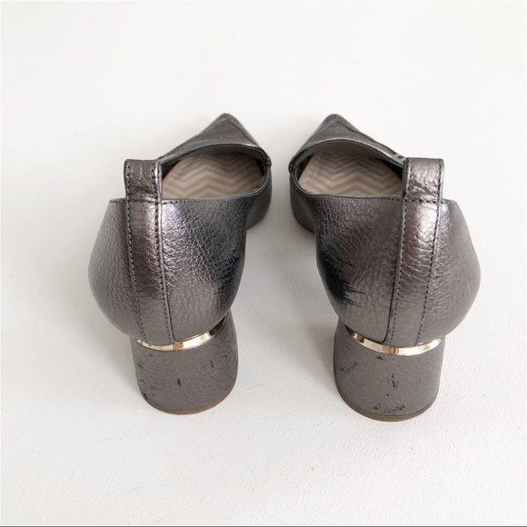 Nicholas Kirkwood Pewter Leather Beya Loafer Heel - Picture 4 of 9